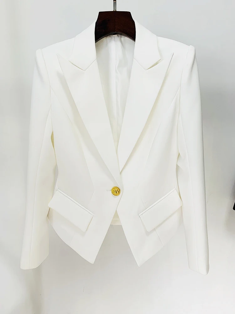 HIGH STREET Newest 2026 Designer Fashion Jacket Women's Slim Fitting Single Button Lapel Blazer 3 Colors - Image 6