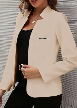 European and American Style Spring and Autumn Casual Jackets, Trendy Must-Have Women's Cardigans, Women's Fashionable Blazers, Women's Slim-Fit Cardigans, Long-Sleeve Style, Suitable for Spring and Autumn, Machine Washable, Casual Women's Clothing