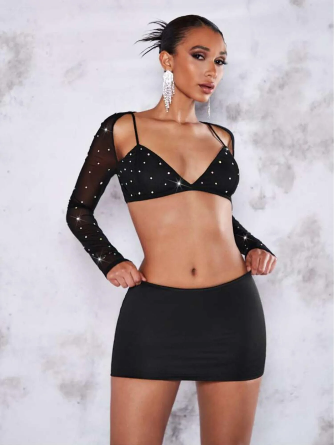 New fashion high-waisted pure color pencil skirt for women in spring, summer and autumn - Image 3