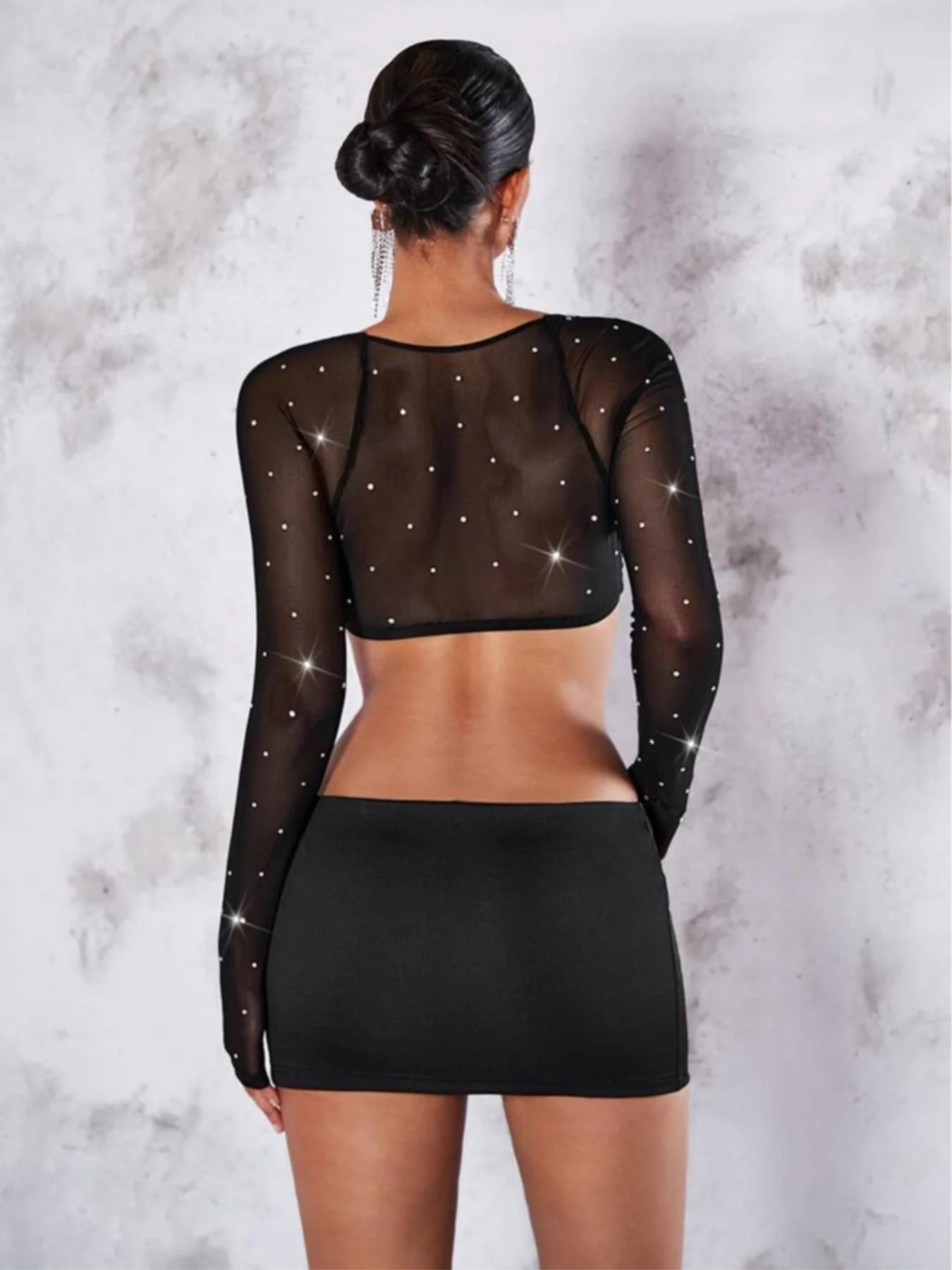 New fashion high-waisted pure color pencil skirt for women in spring, summer and autumn - Image 2