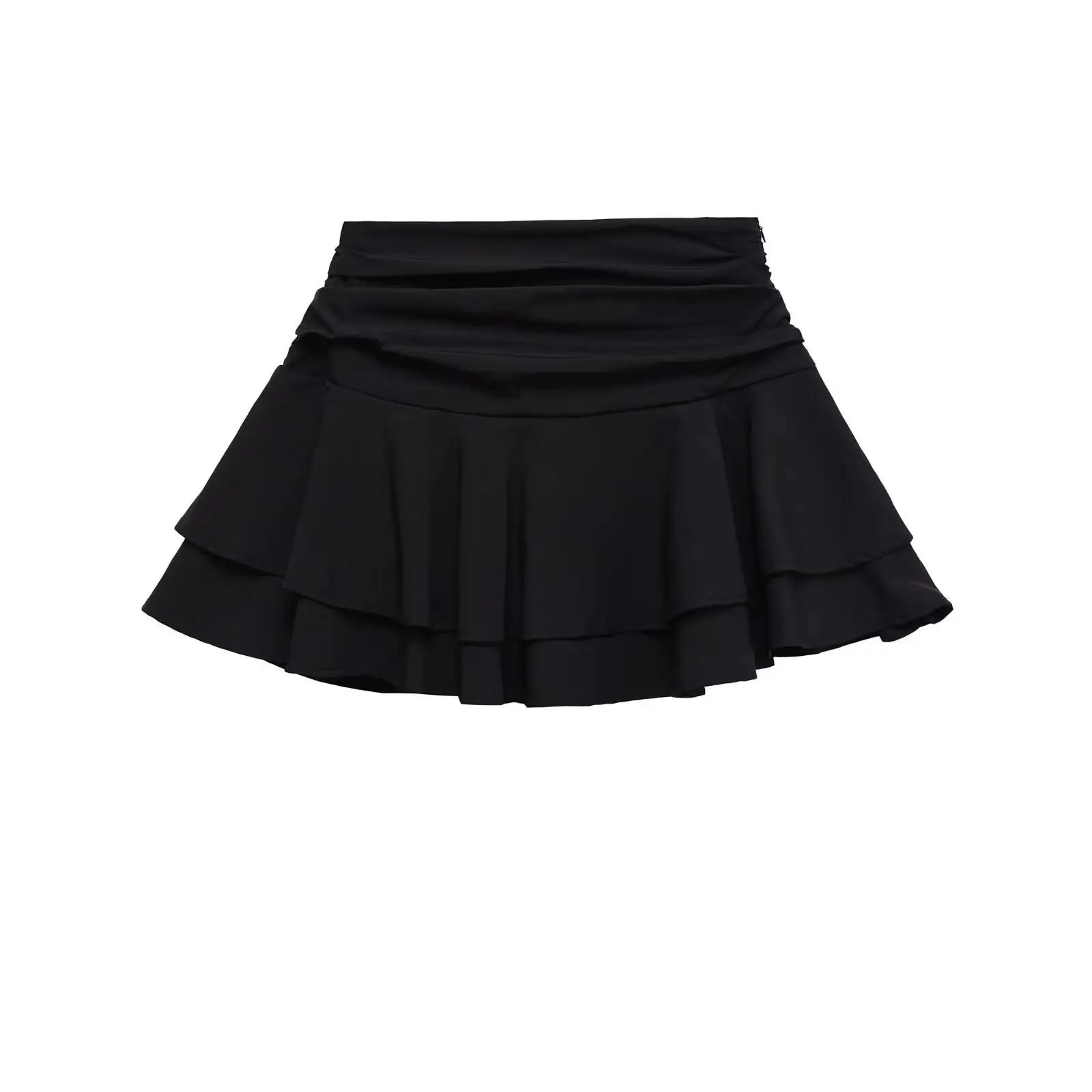ETJ 2025 women's summer new sexy fashion hot girl style flouncy stacked decoration mid-waist short skirt pants - Image 6