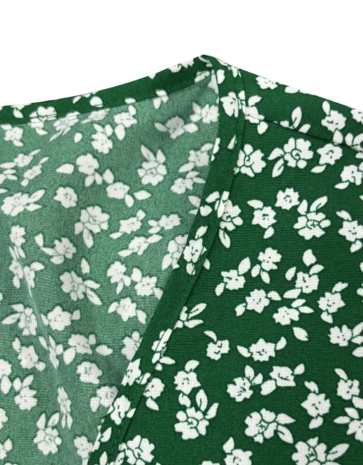 【Plus Size】 Floral Print Dress, Boho Fashion Casual Dress for Beach Holiday Vacation, Women's Plus Size Clothing for Summer - Image 5